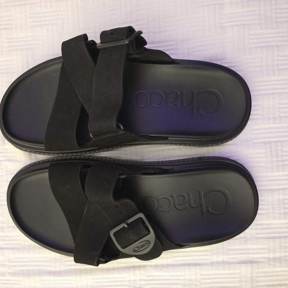 Chaco Black Slide Sandals